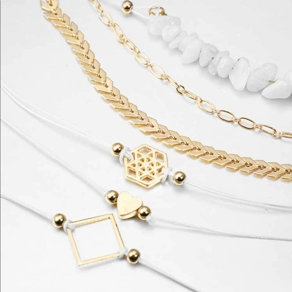 Stone & Heart Bracelet Set - Picture 3 of 5